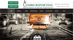 Desktop Screenshot of combsreporting.net