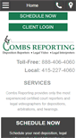 Mobile Screenshot of combsreporting.net