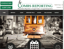 Tablet Screenshot of combsreporting.net